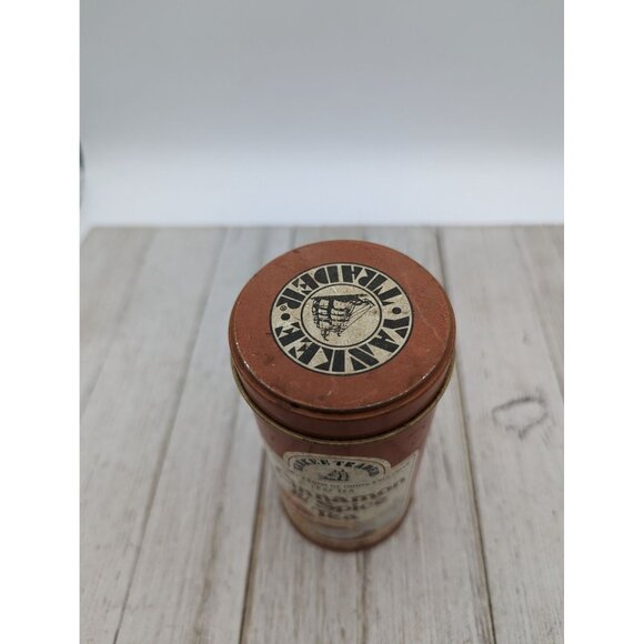 Vintage Tin Hickory Farms Yankee Trader Cinnamon & Spice Tea 2 3/4 OZ. USA - Picture 2 of 5